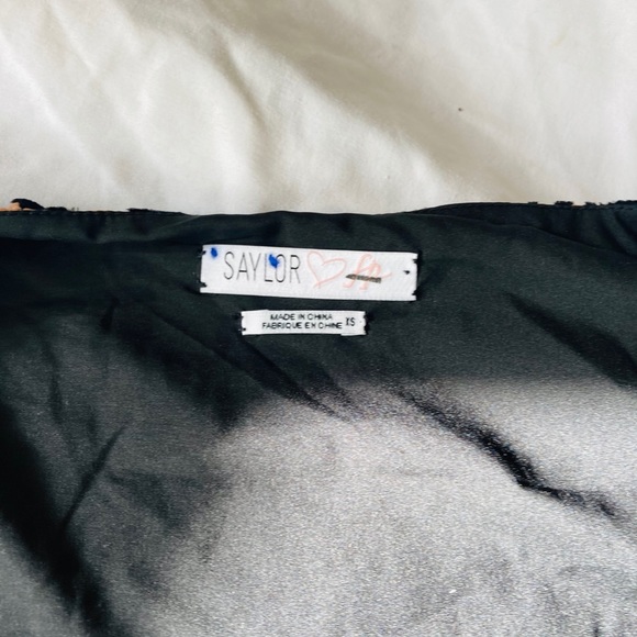 Free people x saylor black lace dress Xs new - Picture 4 of 7